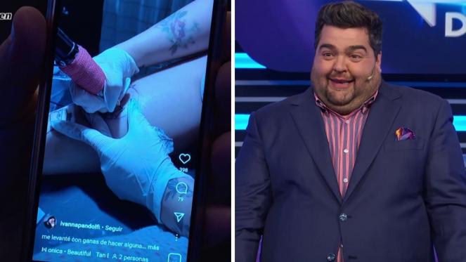 Darío Barassi quedó atónito con el tatuaje de su rostro que se hizo una fan Darío Barassi quedó atónito con el tatuaje de su rostro que se hizo una fan