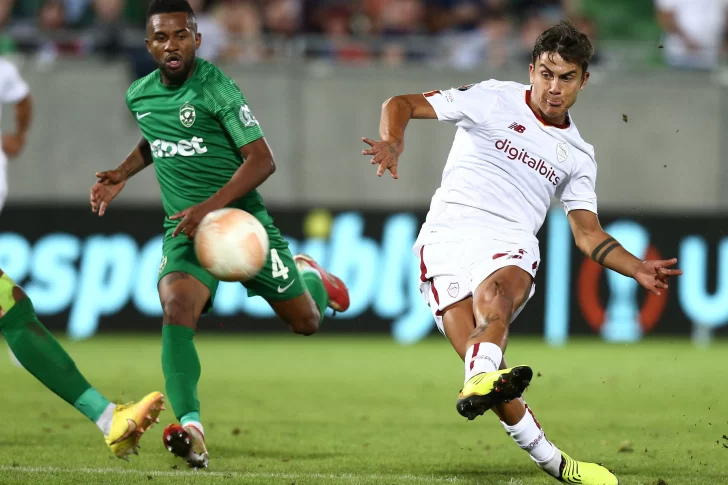 La Roma de Dybala arrancó mal