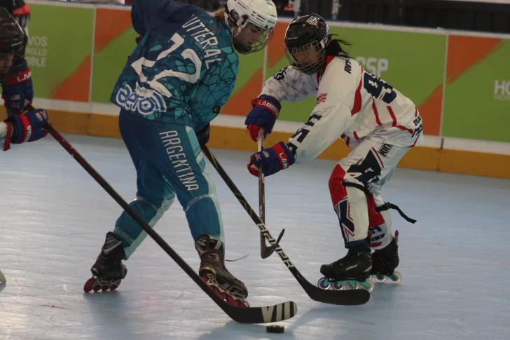El hockey en línea, ese deporte “distinto” en Banco Hispano