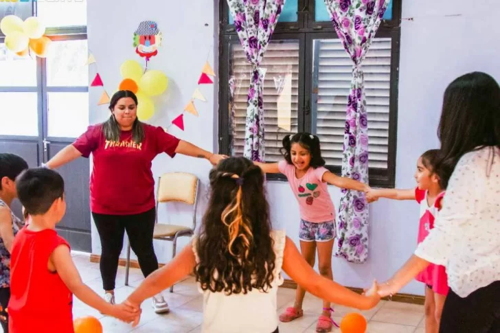 Un espacio para que los más chicos jueguen y se alejen de las pantallas