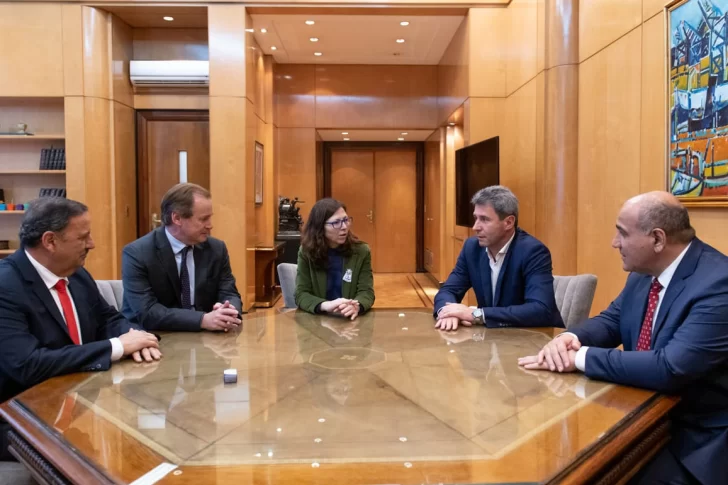 Batakis recibió a Uñac y a Quintela