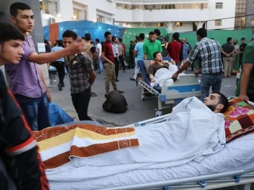 Heridos llenan los pasillos de hospitales Heridos llenan los pasillos de hospitales