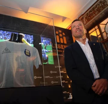 La camiseta de Diego ’86, en un museo La camiseta de Diego ’86, en un museo