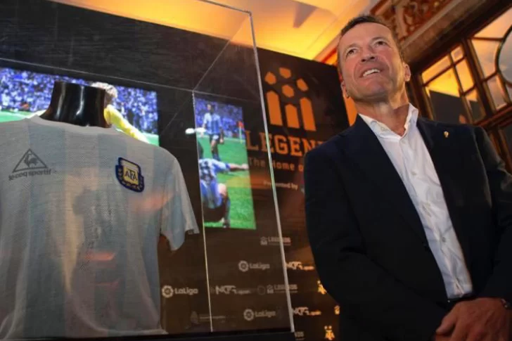 La camiseta de Diego ’86, en un museo