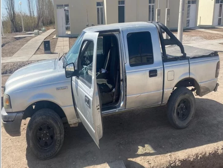 Chocó en una camioneta que era robada