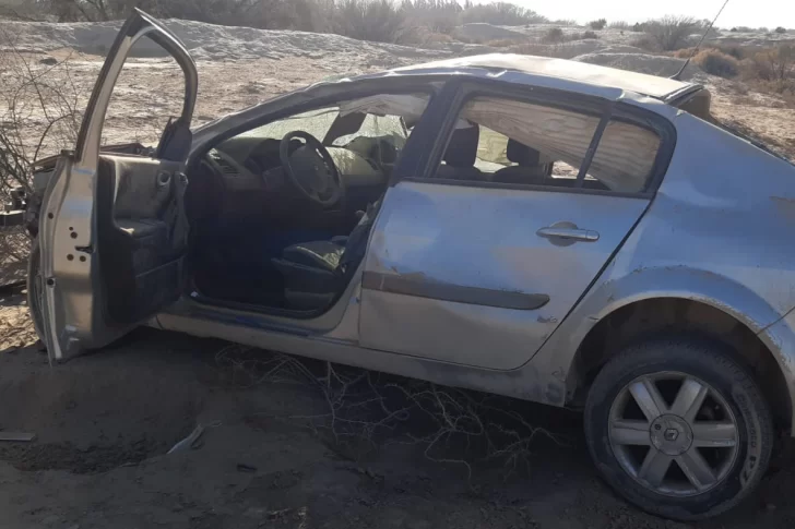 Herida tras un vuelco