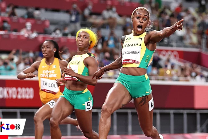 En los 100 metros, Jamaica se llevó todo