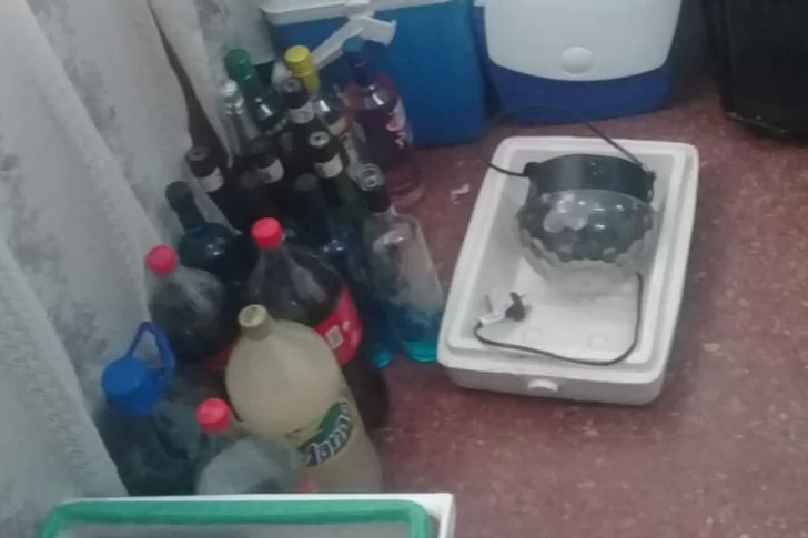 Una fiesta clandestina clausurada