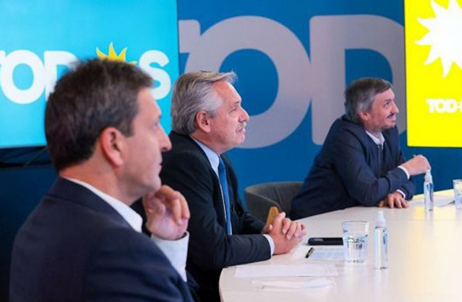 Alberto, optimista por las PASO Alberto, optimista por las PASO