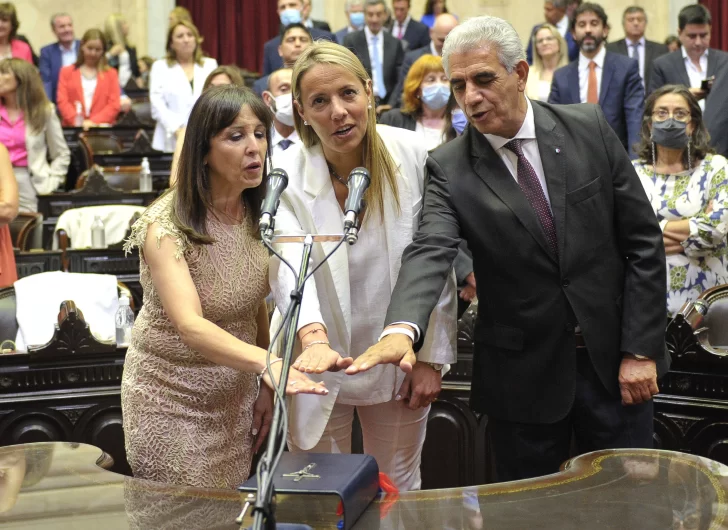 Allende, Aubone y Laciar se suman a sus bloques y quedan en veredas enfrentadas