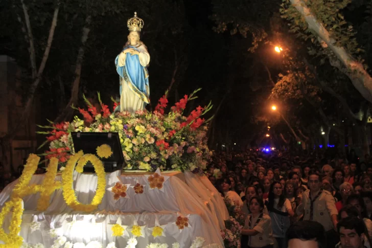 Por primera vez la Virgen peregrinó en su propio carruaje hasta Concepción