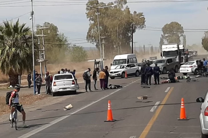 Cuatro heridos en un choque