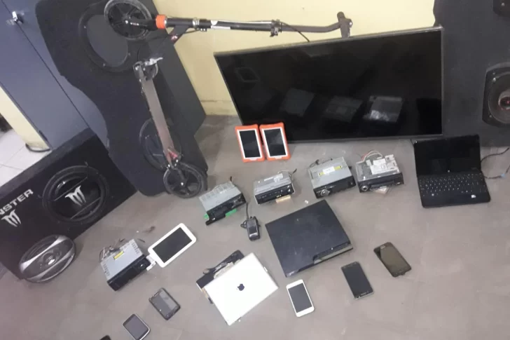 Hallan elementos robados