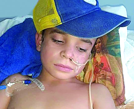 Thiago despertó y lo sentaron por primera vez Thiago despertó y lo sentaron por primera vez