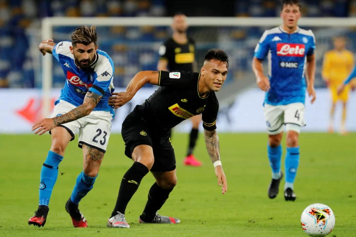 Nápoli volvió con una sonrisa