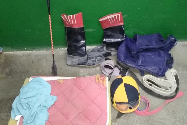 Una carrera de caballos ilegal