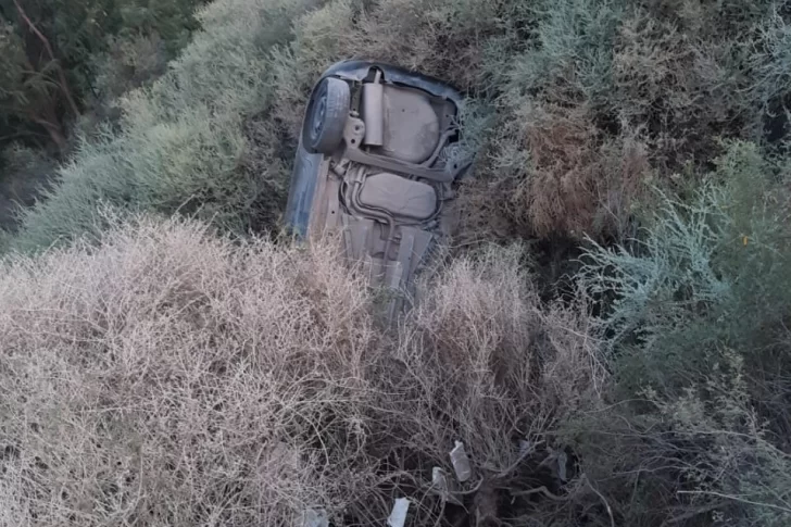 Un vuelco con mucha suerte