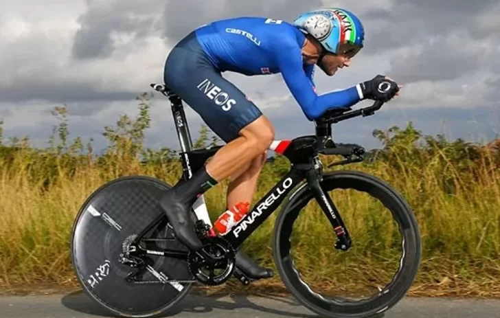 Ganna metió el doblete en la contrarreloj de Flandes