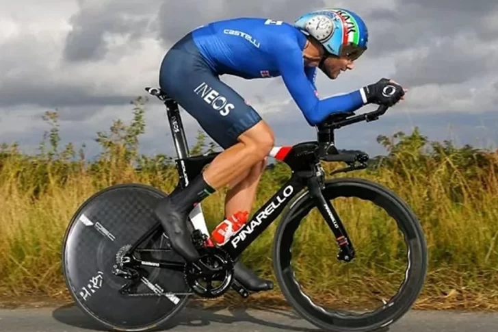 Ganna metió el doblete en la contrarreloj de Flandes