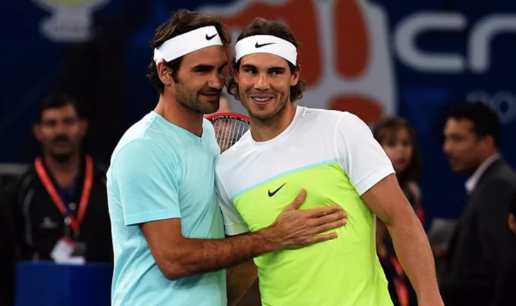 Set de Rafa y Roger Nadal y Federer compartieron una charla en Instagram. Set de Rafa y Roger Nadal y Federer compartieron una charla en Instagram.