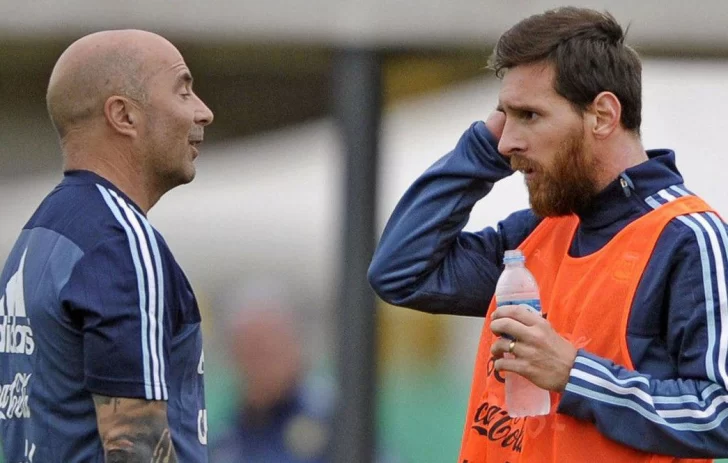 Messi y Sampaoli se ven las caras 3 años después