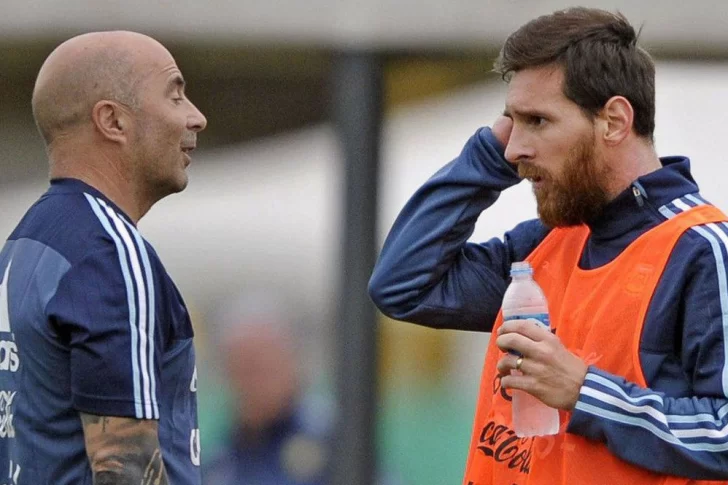 Messi y Sampaoli se ven las caras 3 años después