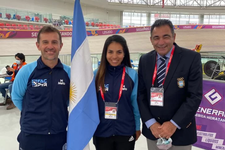 Maribel Aguirre fue la abanderada argentina