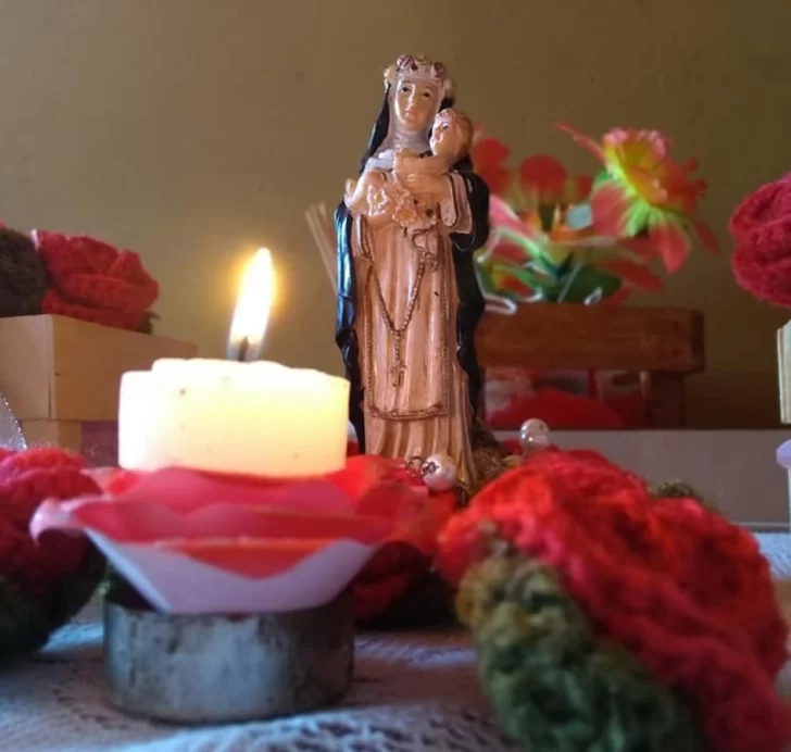 Peregrinación virtual y altares caseros, propuestas para honrar a Santa Rosa