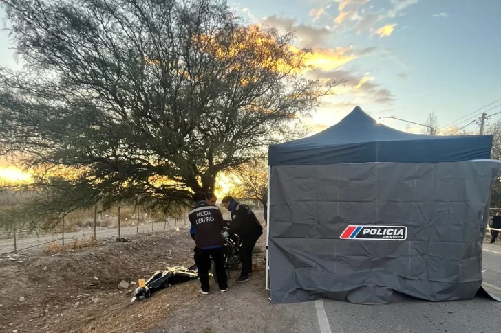 Lo peor para un motociclista de 18 años que se cruzó de carril y se estrelló contra un árbol