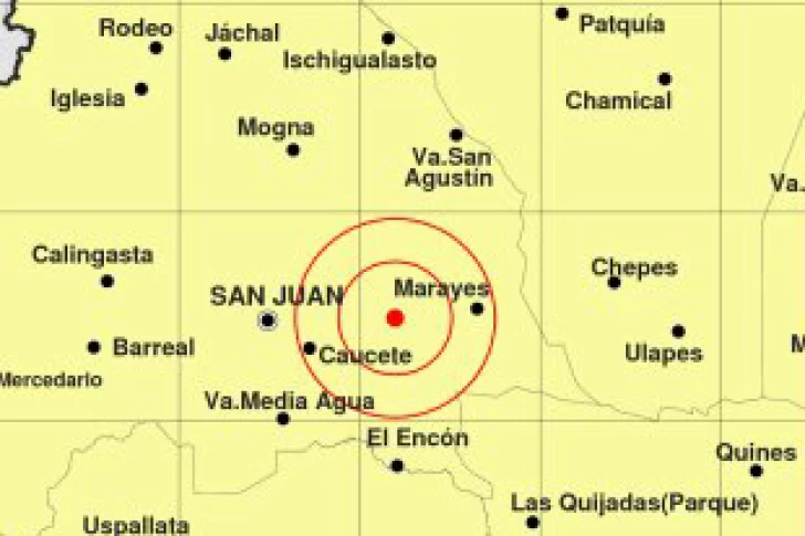 Un sismo de 4,1 grados y poca profundidad se sintió en San Juan