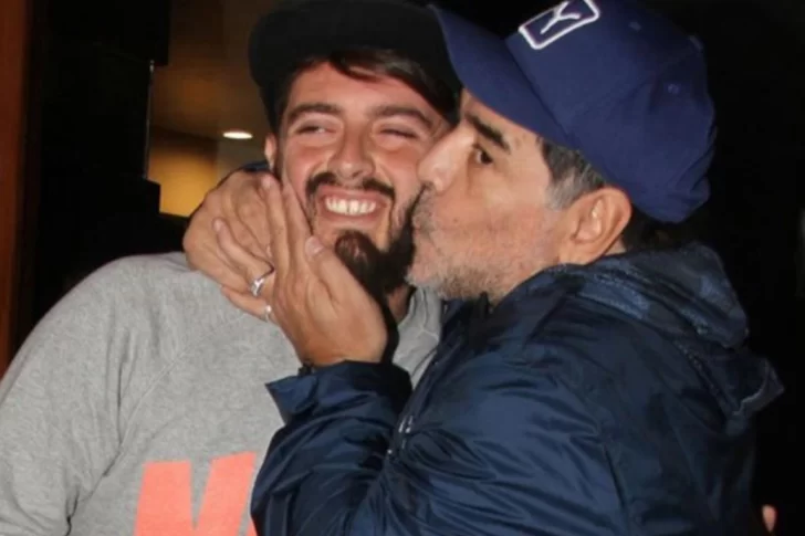 La conmovedora despedida de Diego Maradona Junior a su papá