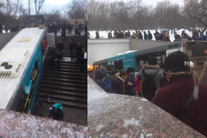 Al menos 4 muertos y 15 heridos al ser atropellados por un autobús en Moscú