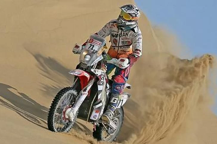 A bordo de la Husqvarna, el Puchi Ontiveros culminó en el puesto 58º el segundo parcial