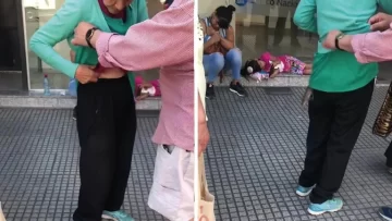 Se le metió una rata en la ropa mientras esperaba en la fila para entrar al banco Se le metió una rata en la ropa mientras esperaba en la fila para entrar al banco