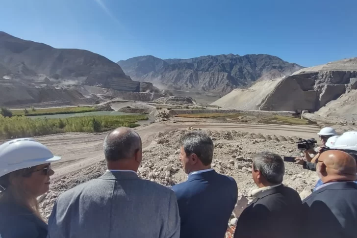 Con el desvío del río, se cumple un hito clave en la obra del dique El Tambolar