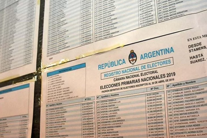 Dónde voto: publicaron el padrón provisional de las elecciones nacionales de 2023