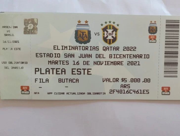 Desde Deportes aclararon que las entradas con error de tipeo son válidas Desde Deportes aclararon que las entradas con error de tipeo son válidas