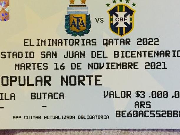 Detectaron entradas truchas para ver Argentina-Brasil en el Bicentenario Detectaron entradas truchas para ver Argentina-Brasil en el Bicentenario