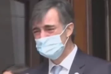 El llanto de Esteban Bullrich en su último día como senador El llanto de Esteban Bullrich en su último día como senador