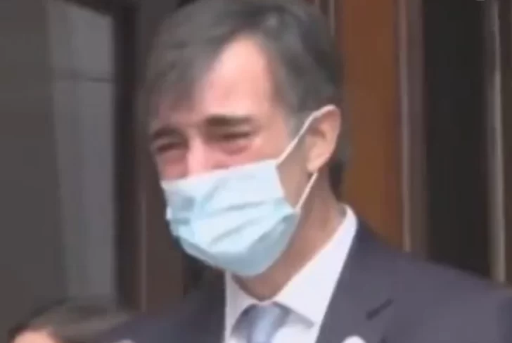 El llanto de Esteban Bullrich en su último día como senador El llanto de Esteban Bullrich en su último día como senador