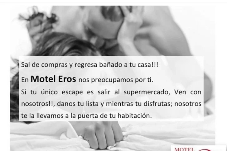 Un “telo” ofrece un servicio para infieles: hacer las compras y llevarlas a la habitación