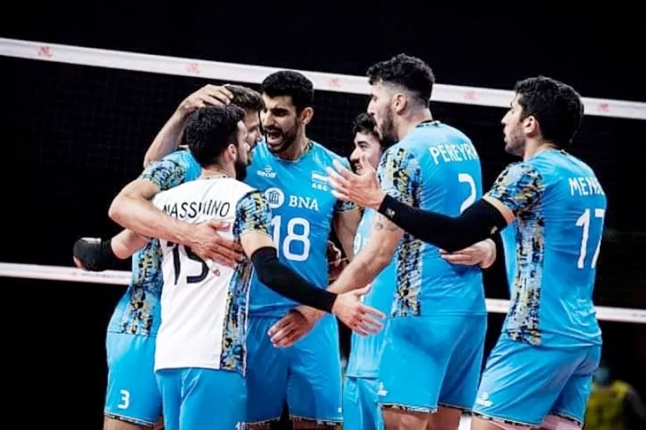 La selección de vóley logró una sólida victoria frente a Serbia