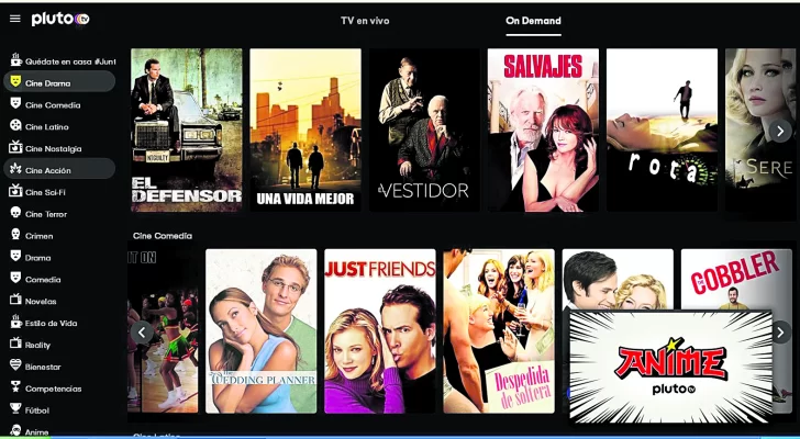 Pluto TV: legal y gratis