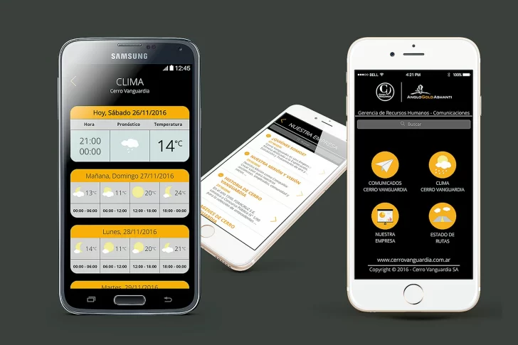 Cerro Vanguardia usa una App para comunicarse entre todos
