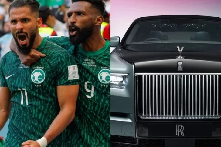 Cada jugador saudí recibirá un Rolls-Royce de regalo por ganarle a la Argentina