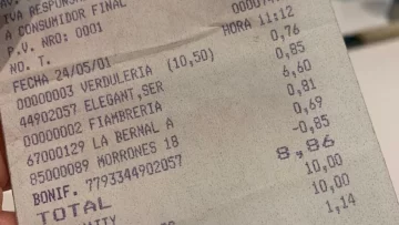 Un usuario de Twitter mostró un tiket del supermercado de hace 20 años y se hizo viral