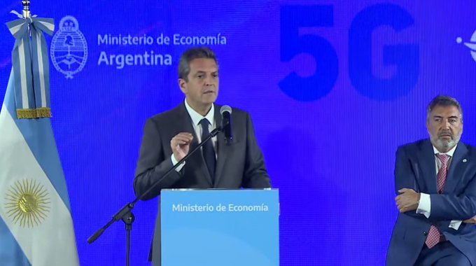 Massa anunció la llegada de la tecnología 5G y dijo que las empresas invertirán más de US$1.000 millones Massa anunció la llegada de la tecnología 5G y dijo que las empresas invertirán más de US$1.000 millones