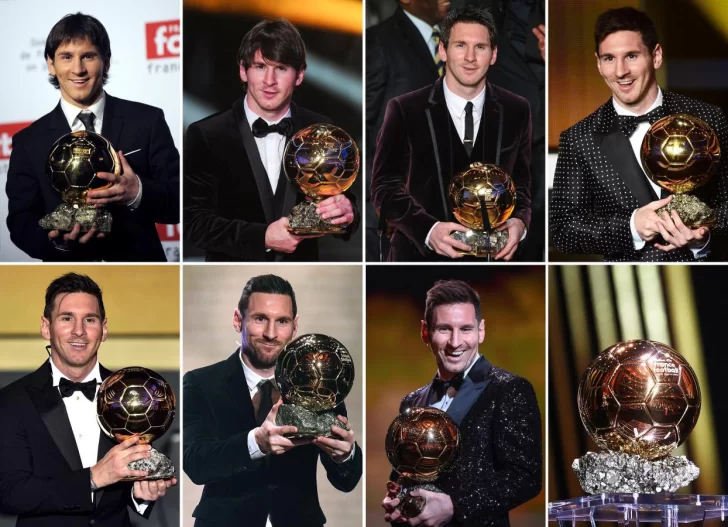 Uno por uno, los ocho Balones de Oro en la colosal carrera de Messi