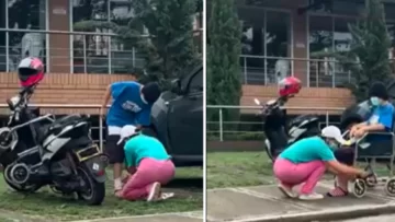 Hace pasar a su hija por paralítica para pedir limosna en la calle Hace pasar a su hija por paralítica para pedir limosna en la calle