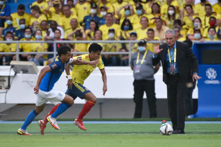 Colombia frenó la racha ganadora de Brasil en las Eliminatorias